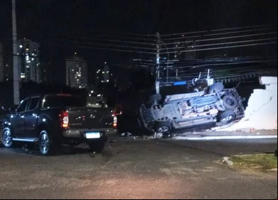 Acidente ocorreu na noite dessa quarta-feira