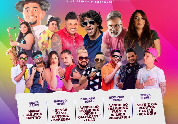 Programação de Carnaval 2023 de São Raimundo Nonato