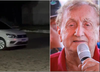 Veículo flagrado rondando a residência do ex-prefeito Mão Santa, em Parnaíba